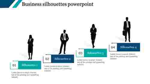 Business silhouettes powerpoint